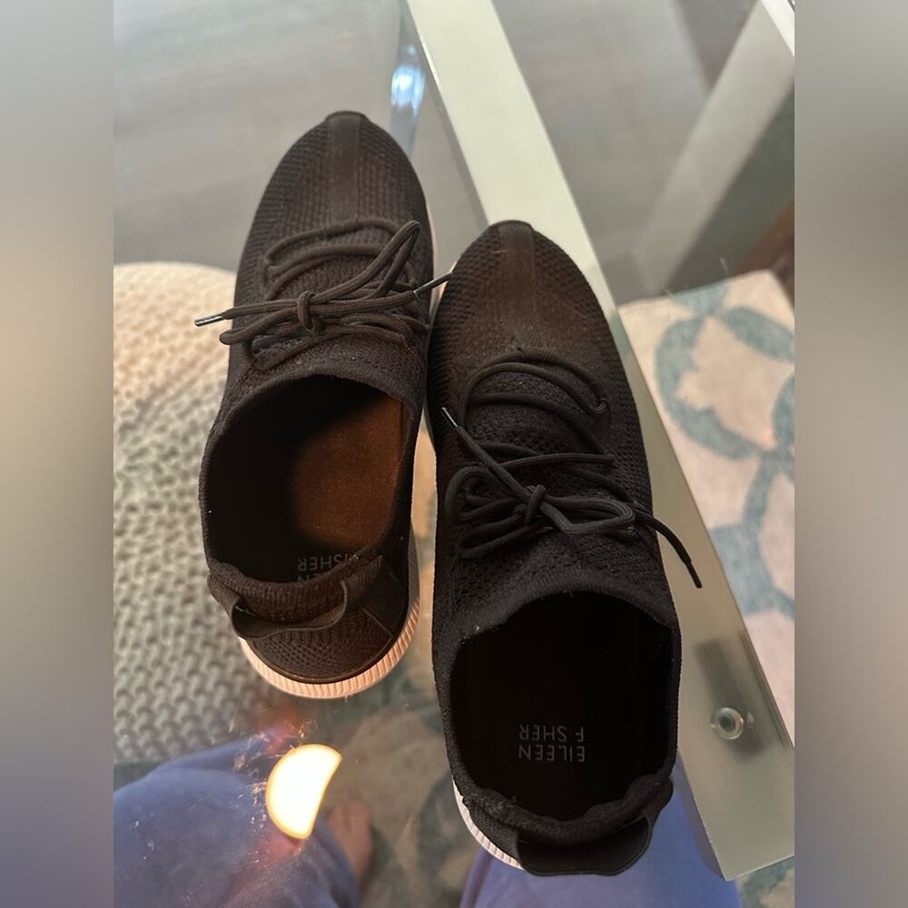 Eileen Fisher black sneakers, size 8 - Picture 6 of 11